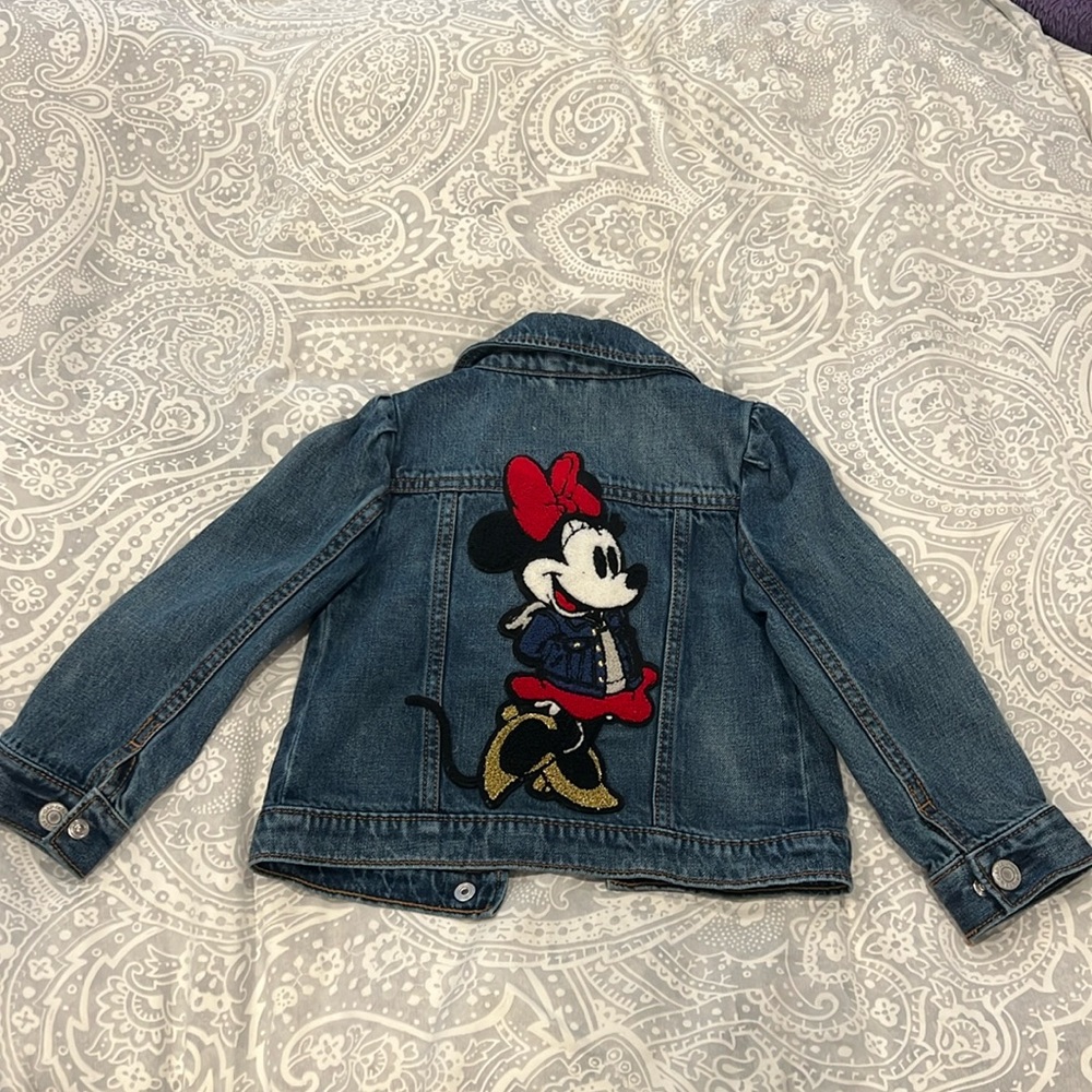 Baby Gap Disney Minnie Mouse Jean Jacket toddler size 3